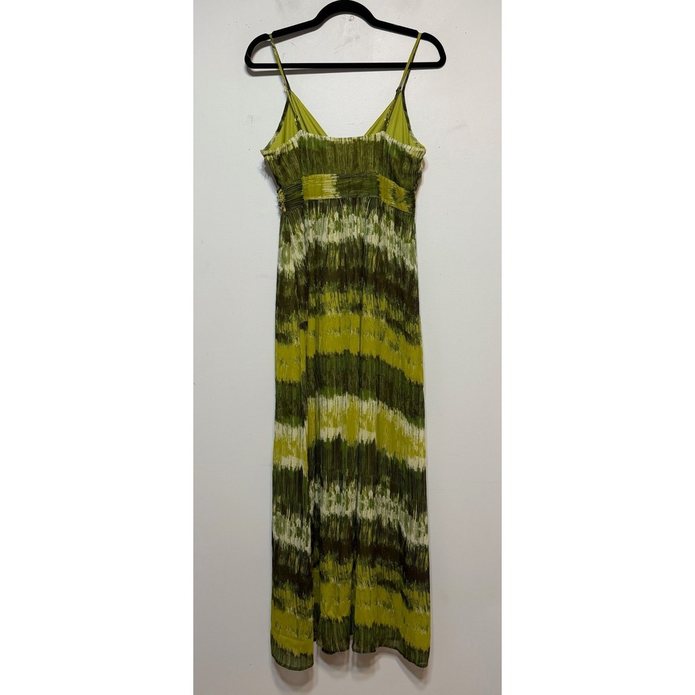 Apt 9 Granola Girl Forest Fairy Maxi Dress Womens Size 10 Earthy Boho Beaded - Picture 2 of 8
